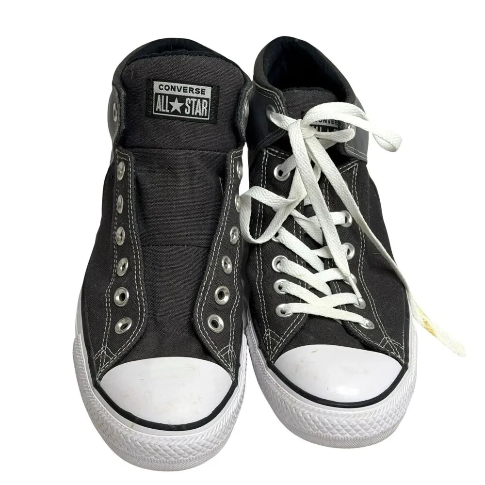 Converse All Star High Top Sneaker Shoe Canvas Rubber Toe Cap Gray Men 11
